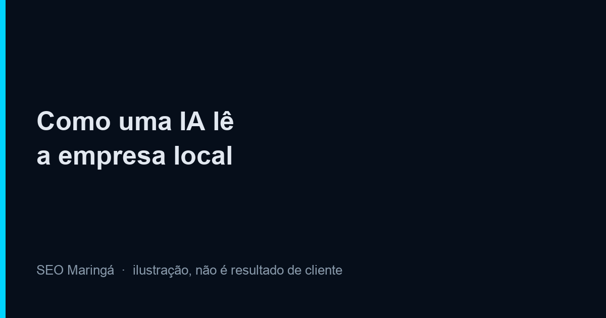Ilustração do guia sobre como uma IA lê a empresa
