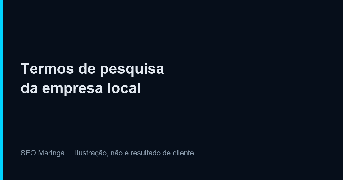 Ilustração do guia de termos de pesquisa da empresa