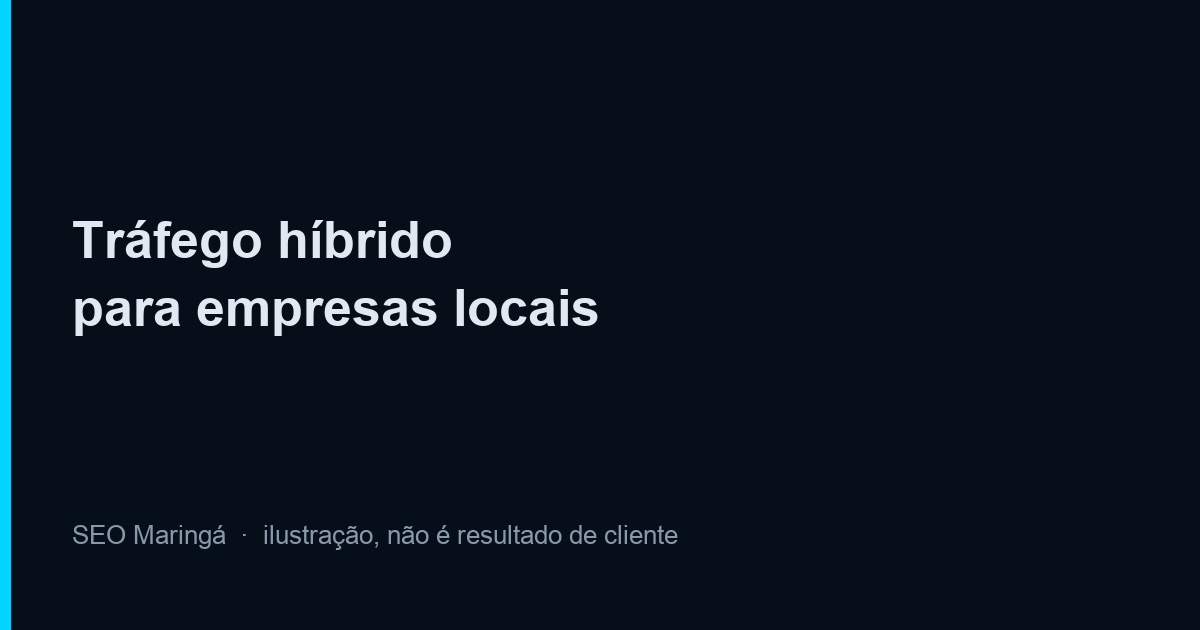 Ilustração do guia de tráfego híbrido para empresas